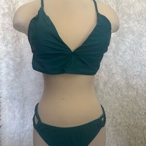 Emerald Green Bikini Set in size large new